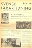 Swedish Teachers' Newspaper 1941